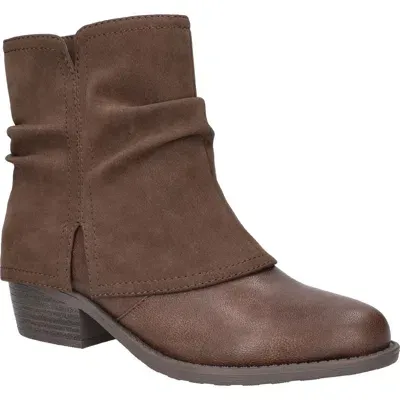 Easy Street Kudos Slouch Bootie In Brown