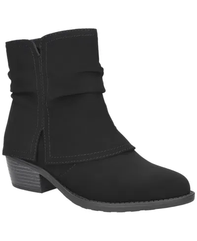 Easy Street Women's Kudos Slouch Ankle Boots In Black Lamy