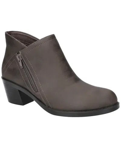 Easy Street Women's Morgana Block Heel Ankle Boots In Brown Matte