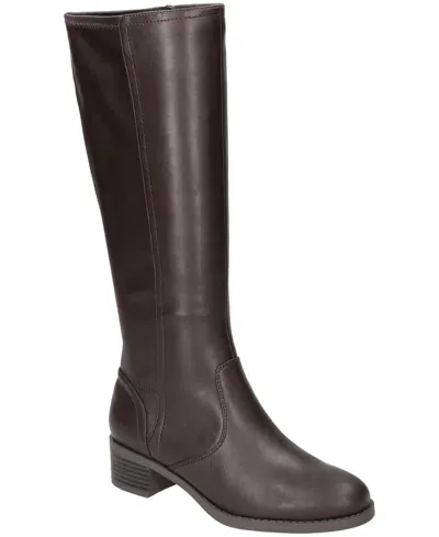 Easy Street Women's Tucker Plus Athletic Shafted Stretch-for-fit Tall Boots In Brown