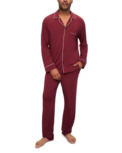 Eberjey William Pajama Set In Cabernet