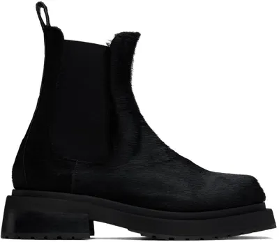 Eckhaus Latta Ssense Exclusive Black Mike Chelsea Boots