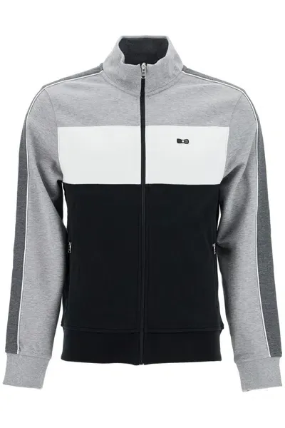 Eden Park Lightweight Zip-up Sweatshirt With In Black