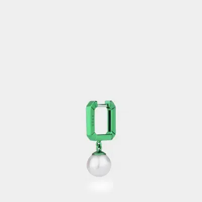 Eéra Eéra Mini  Pearl Earring In Green