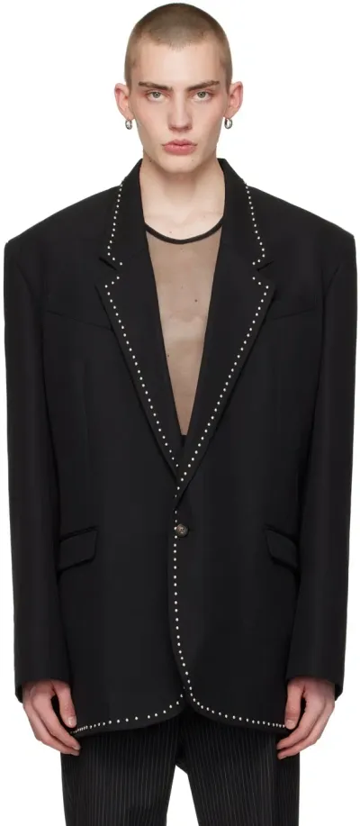 Egonlab Black Studded Blazer