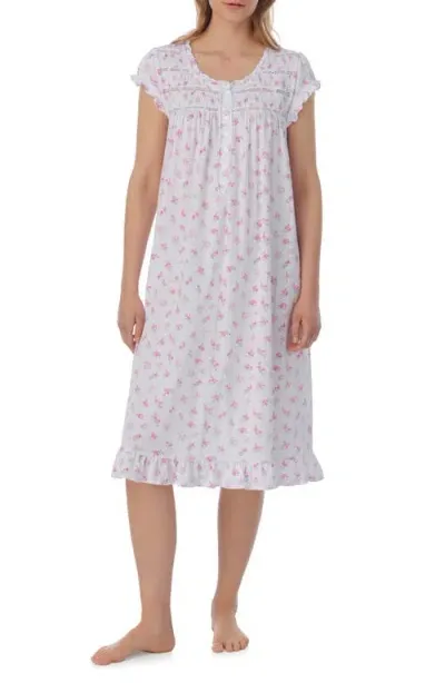 Eileen West Cap Sleeve Waltz Nightgown In Flora