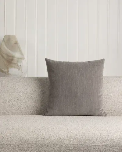 Elaine Smith Luxe Velour Pillow In Gray