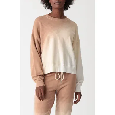 Electric & Rose Classic Ombré Sweatshirt In Latte