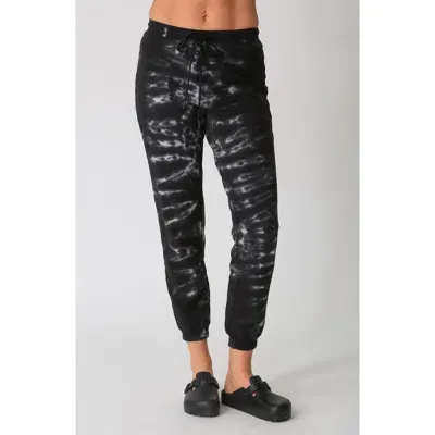 Electric & Rose Sunny Cotton Blend Joggers In Onyx/cloud