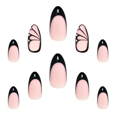 Elegant Touch Nail Icons Metamorphosis In White