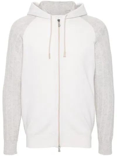 Eleventy Cashmere Hoodie In Beige