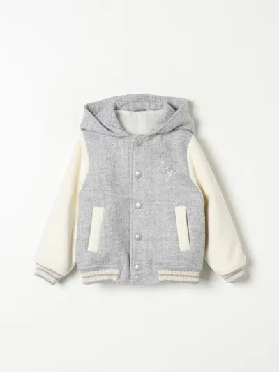 Eleventy Coat  Kids Color Grey In Grau