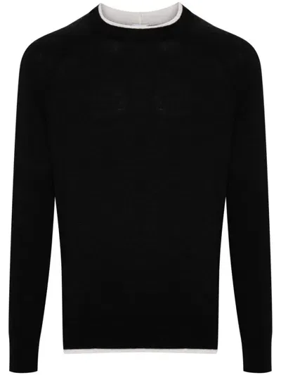 Eleventy Heavy Sweater In Black