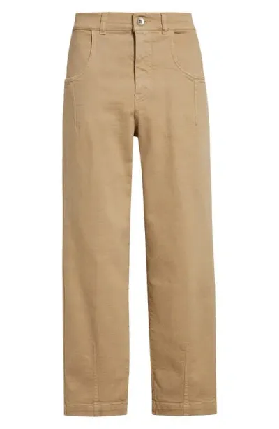 Eleventy Straight Leg Jeans In Camel