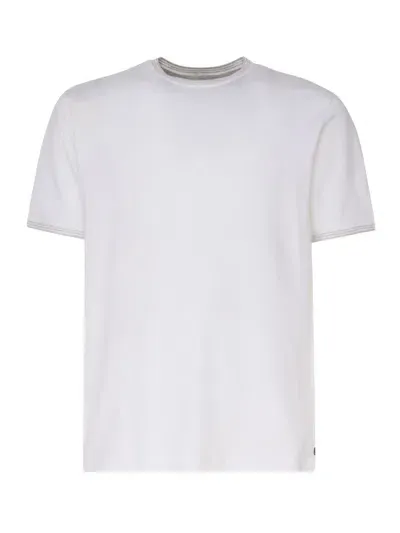 Eleventy T-shirts And Polos In White, Stone