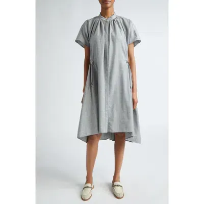 Eleventy Wool Blend Trapeze Dress In Grey