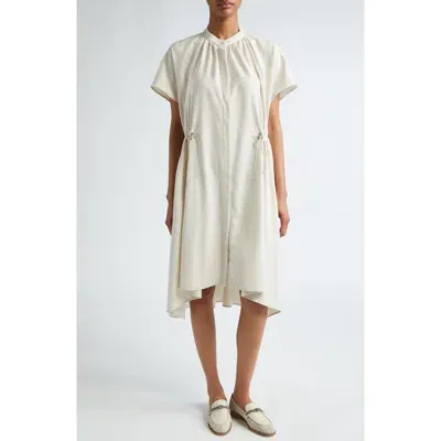 Eleventy Wool Blend Trapeze Dress In Ivory