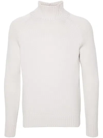 Eleventy Wool Sweater In White