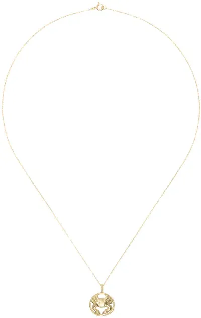 Elhanati Gold Star Sign Cancer Necklace In 18kt Yellow Gold