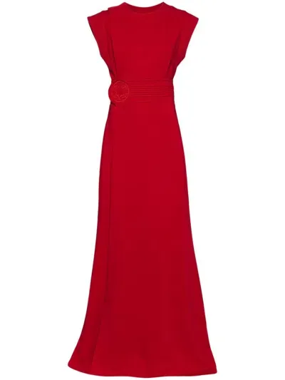 Elie Saab Cady Dress In Red