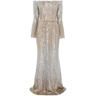 Elie Saab Dresses In Gold/silver