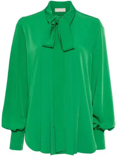 Elie Saab Light Crepe Shirt In Green