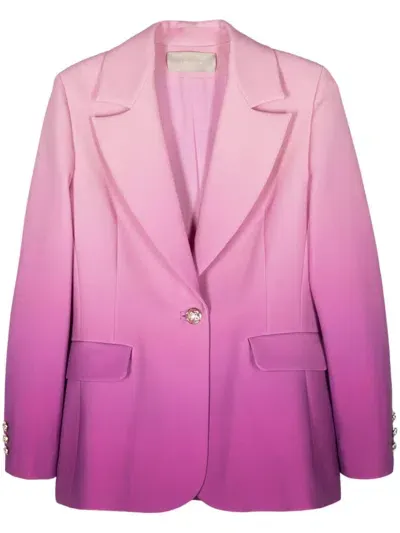 Elie Saab Single-breasted Blazer In Pink