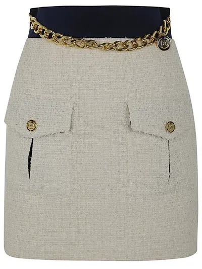 Elisabetta Franchi Classic Skirt In White