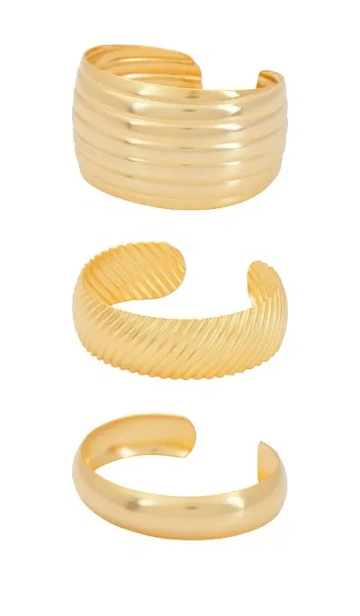 Elizabeth Cole Nelcy Bracelet In Metallic Gold