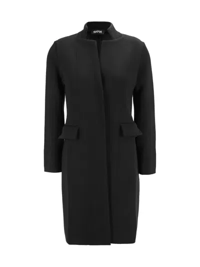 Ella Celine Coat In Nero