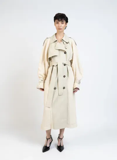 Elleme Double Breasted Trench Coat/beige