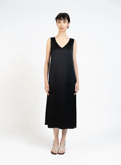 Elleme Sleeveless Maxi Dress/textured Black