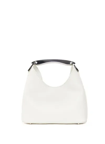 Elleme Small Boomerang Pebbled Leather White