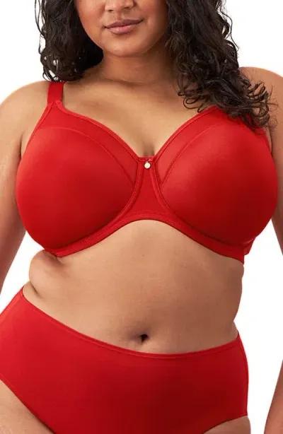 Elomi Smoothing Underwire Bra In Haute Red