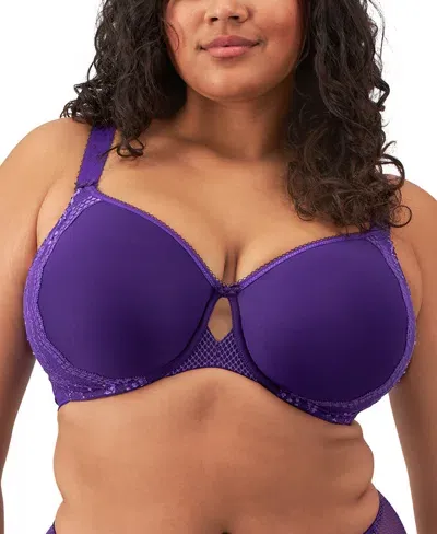 Elomi Women's Full Figure Charley Molded Spacer T-shirt Bra El4383 In Iris