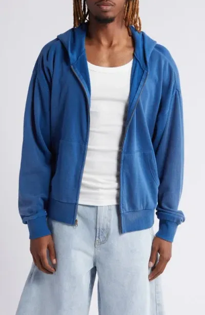 Elwood Beachwood Zip Hoodie In Cobalt