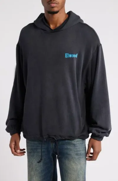 Elwood Organic Cotton Hoodie In Coal