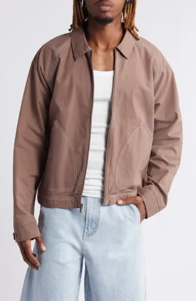 Elwood Raglan Zip Jacket In Cedar