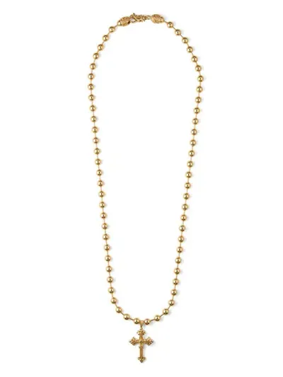 Emanuele Bicocchi Cross Pendant Necklace In Gold