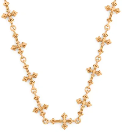 Emanuele Bicocchi Gold-plated Avelli Cross Necklace