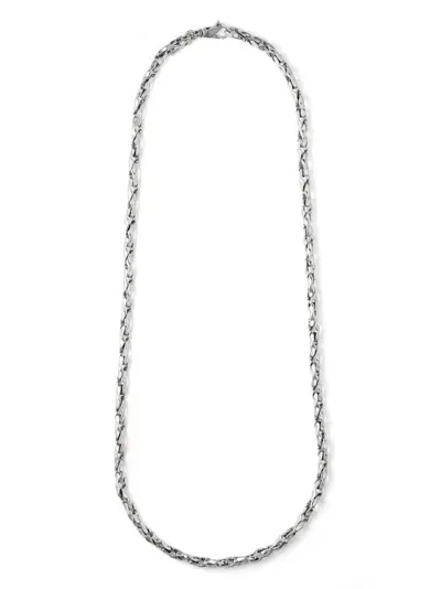 Emanuele Bicocchi Hammered-chain Necklace In Metallic