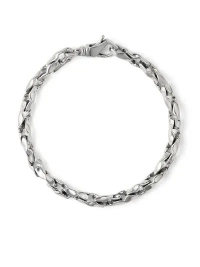 Emanuele Bicocchi Hammered Finish Bracelet In Metallic