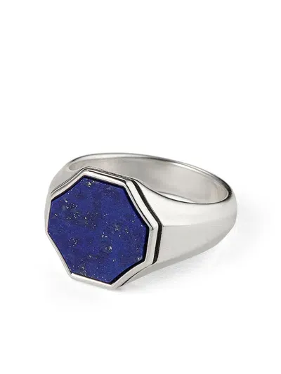 Emanuele Bicocchi Hex Signet Ring In Metallic