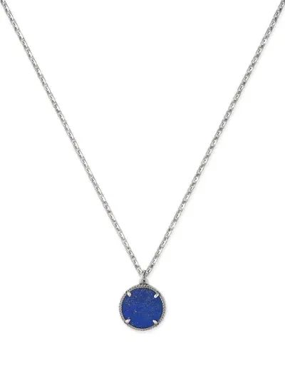 Emanuele Bicocchi Lapis Lazuli Pendant Neckalce In Silver