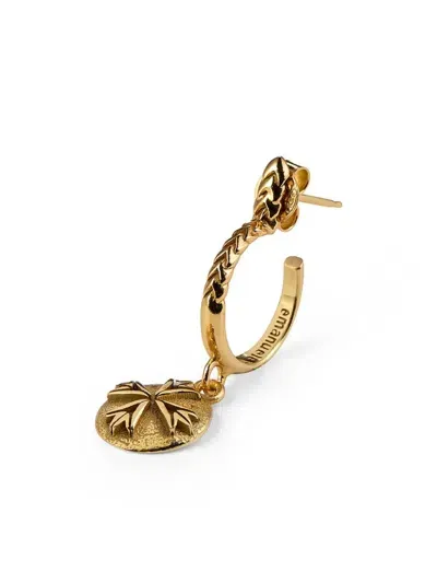 Emanuele Bicocchi Logo Coin Earring In Gold