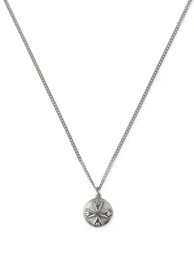 Emanuele Bicocchi Logo Coin Necklace In Metallic