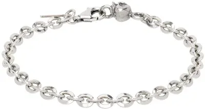 Emanuele Bicocchi Ssense Exclusive Silver Chain Link Bracelet