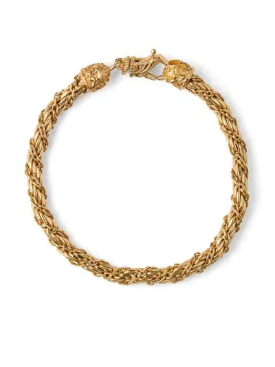 Emanuele Bicocchi Wrapped Rope-chain Bracelet In Gold