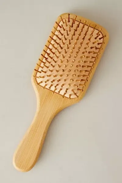 Emi Jay Bamboo Zebra Paddle Brush In White