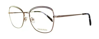 Emilio Pucci Eyewear Emilio Pucci Mod. Ep5167-028-56 In Green